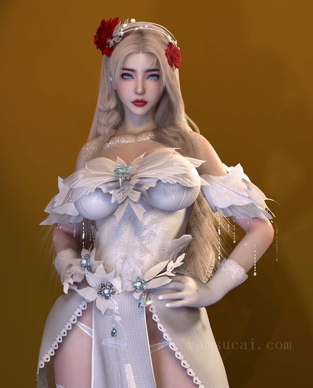 VAM素材-木七八兮.赫墨拉（Hemera）爱的婚礼服