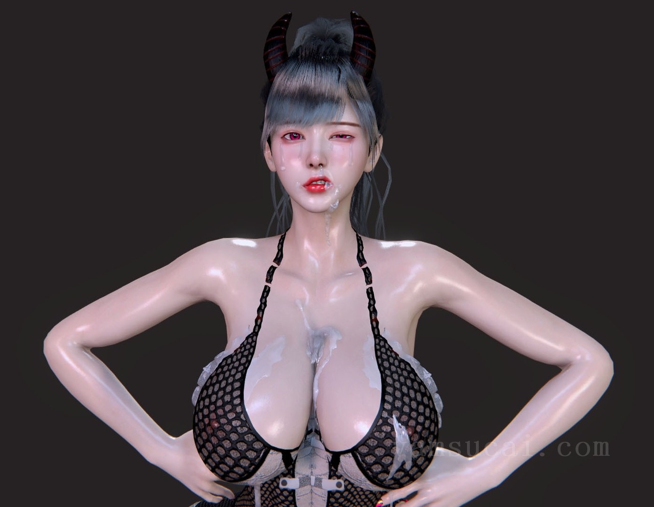 VAM素材-木七八兮.亚洲完美身材小魅魔扶她-小咔咔