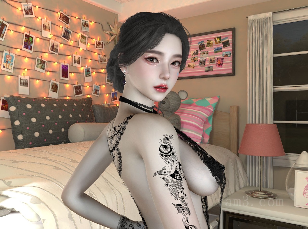 VAM模型-木七八兮.美丽动人米拉卡-她在卧室等你呀