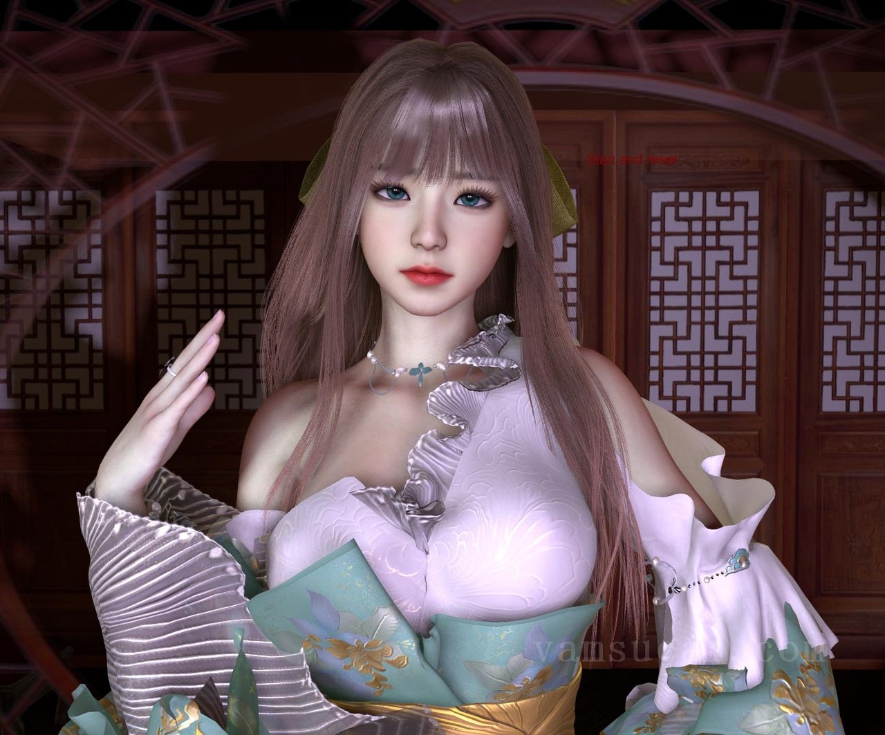 VAM资源-木七八兮.古风妹妹-荷花