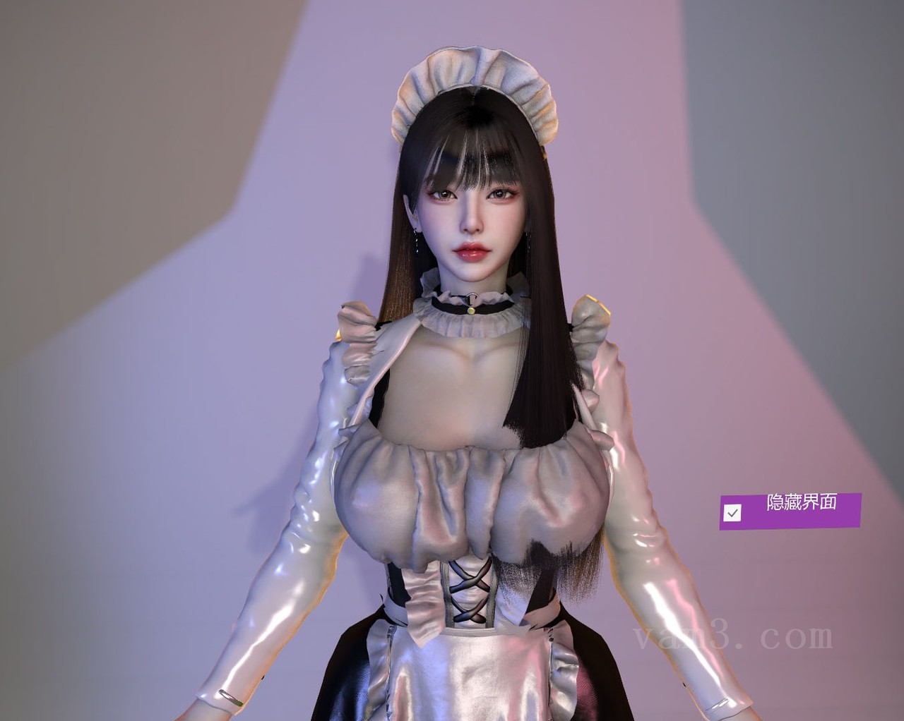 VAM资源-木七八兮.楠木自改腮红猫爪眼女仆装